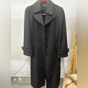 Jones New York Women's Black Wool Coat